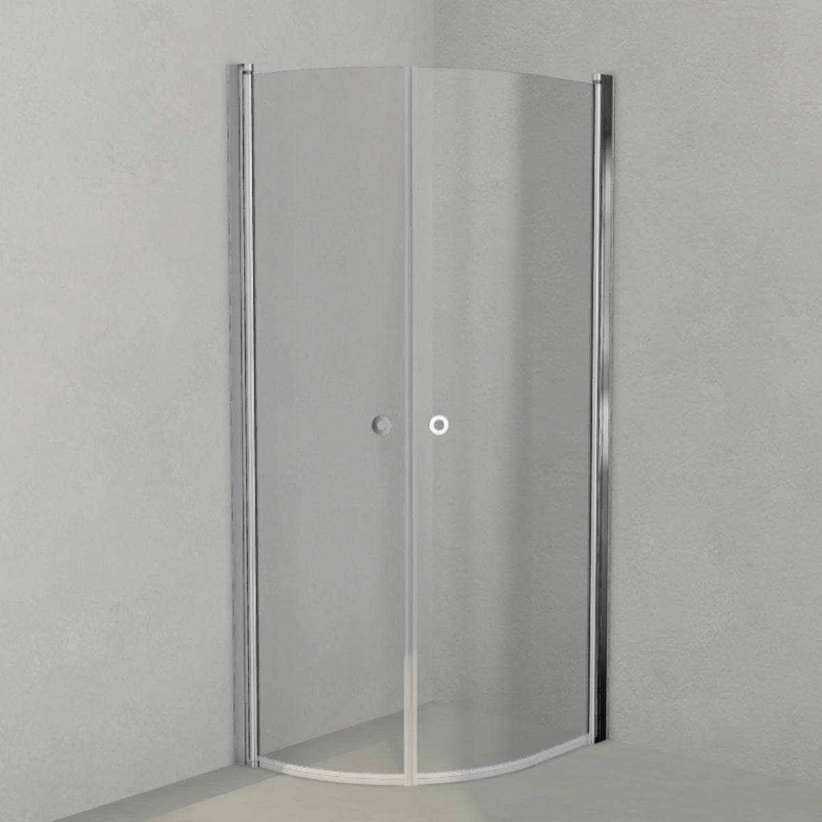 INR Dusjhjørne LINC NIAGARA Original, Grått Glass Krom / 70x90cm / Grått glass INR Iconic Nordic Rooms Dusjhjørne INR-56003379