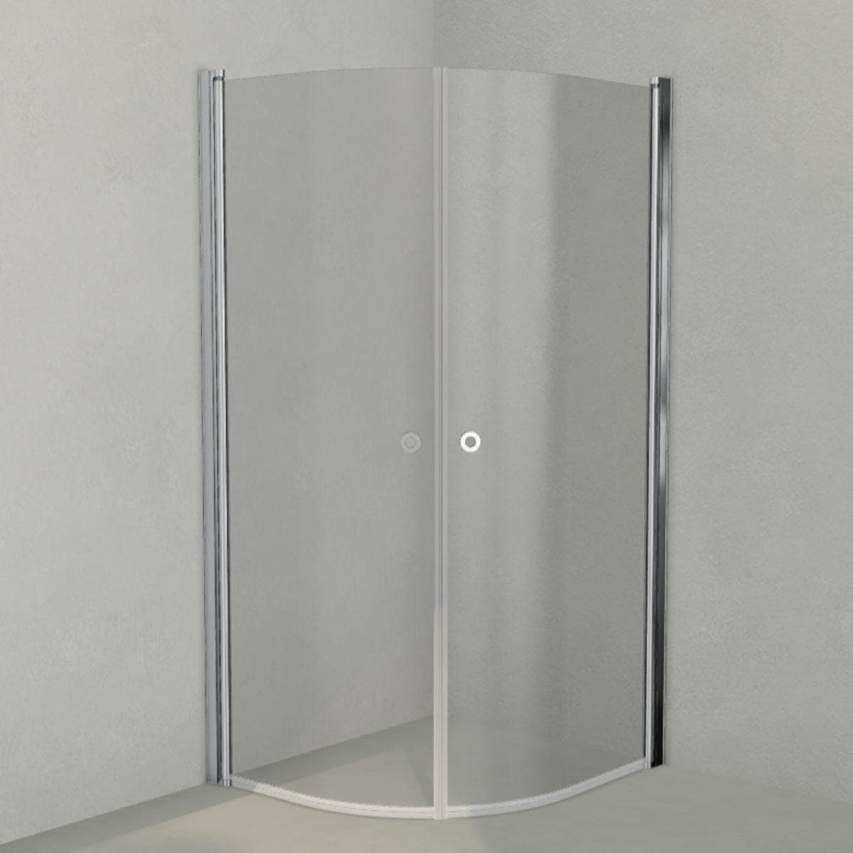 INR Dusjhjørne LINC NIAGARA Original, Grått Glass Krom / 90x100cm / Grått glass INR Iconic Nordic Rooms Dusjhjørne INR-56003391