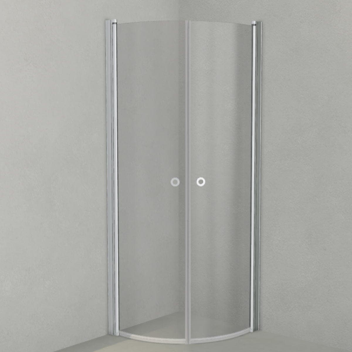 INR Dusjhjørne LINC NIAGARA Original, Grått Glass Matt aluminium / 70x70cm / Grått glass INR Iconic Nordic Rooms Dusjhjørne INR-56003977