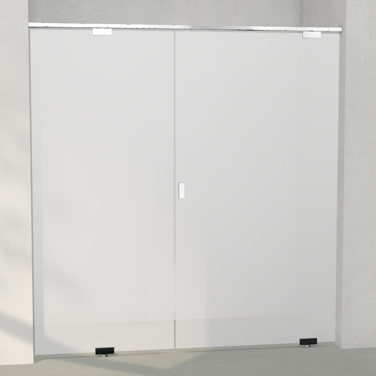 INR Dusjnisje EPIC 4 Måltilpasset Krom / Måltilpasset - høyre / Opal frostet glass INR Iconic Nordic Rooms Dusjnisje INR-704225300