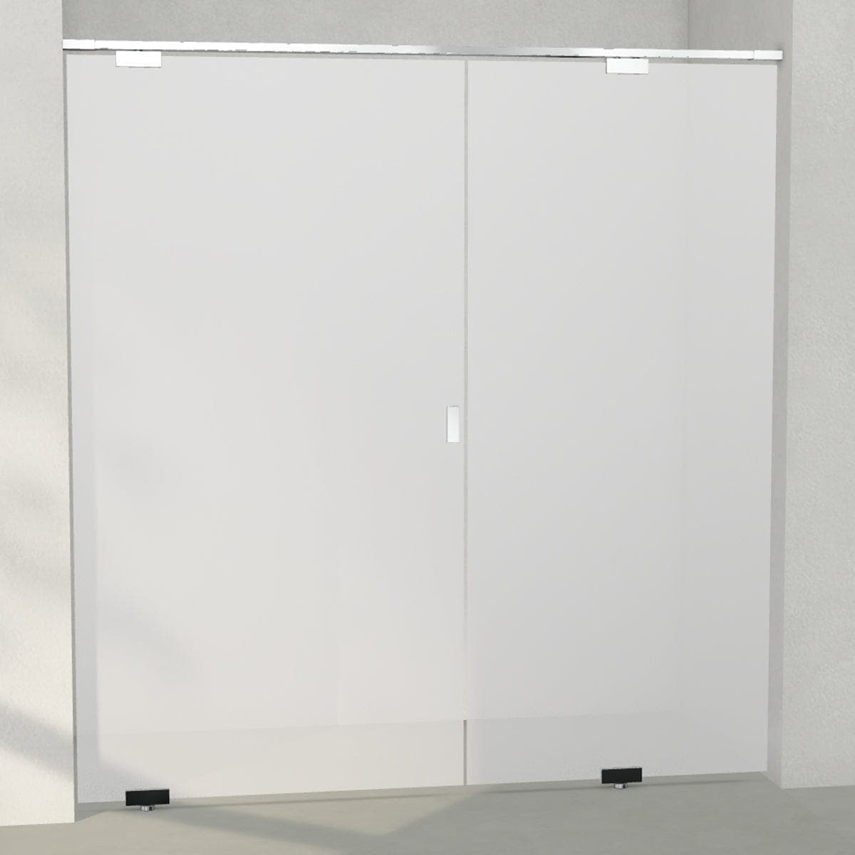 INR Dusjnisje EPIC 4 Måltilpasset Krom / Måltilpasset - venstre / Opal frostet glass INR Iconic Nordic Rooms Dusjnisje INR-704125300