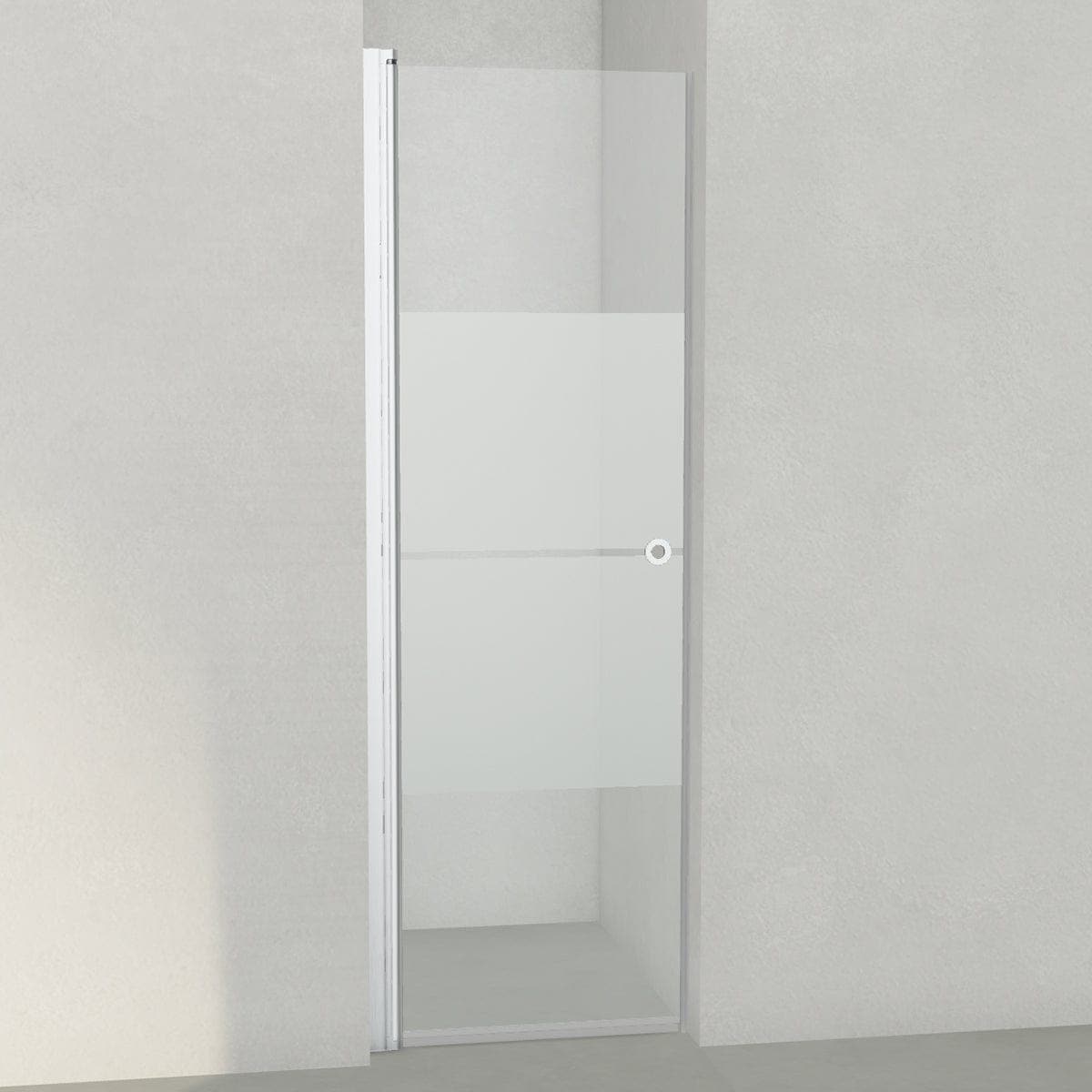 INR Dusjnisje LINC 2 Original Matt aluminium / 67,5cm / Stripe glass INR Iconic Nordic Rooms Dusjnisje INR-50230970