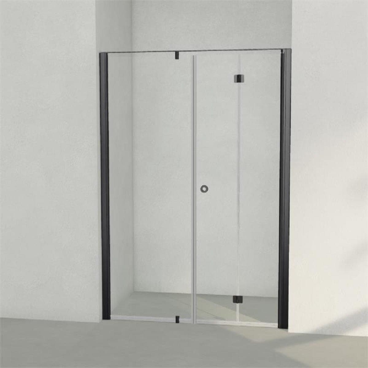 INR Dusjnisje LINC 4 Flex Måltilpasset Svart matt / Måltilpasset - høyre / Klart glass INR Iconic Nordic Rooms Dusjnisje INR-504402100