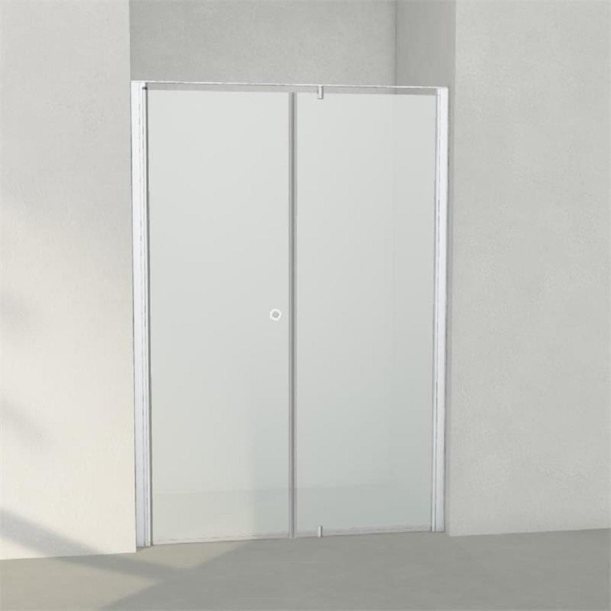 INR Dusjnisje LINC 4 Måltilpasset Matt aluminium / Måltilpasset - venstre / Frostet glass INR Iconic Nordic Rooms Dusjnisje INR-504110900