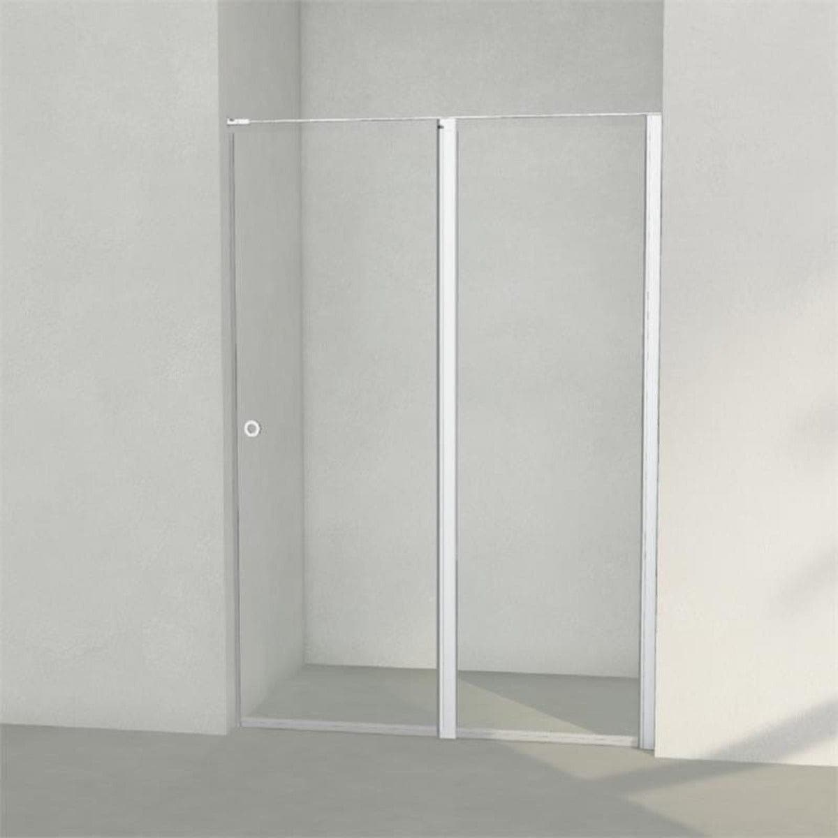 INR Dusjnisje LINC 5 Måltilpasset Matt aluminium / Måltilpasset - høyre / Klart glass INR Iconic Nordic Rooms Dusjnisje INR-505202900