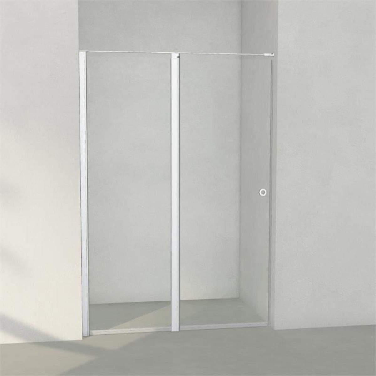 INR Dusjnisje LINC 5 Måltilpasset Matt aluminium / Måltilpasset - venstre / Timeless klart glass INR Iconic Nordic Rooms Dusjnisje INR-505111900