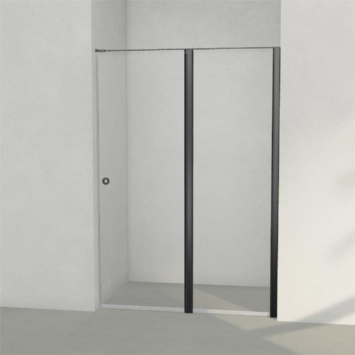 INR Dusjnisje LINC 5 Måltilpasset Svart matt / Måltilpasset - høyre / Grått glass INR Iconic Nordic Rooms Dusjnisje INR-505203100