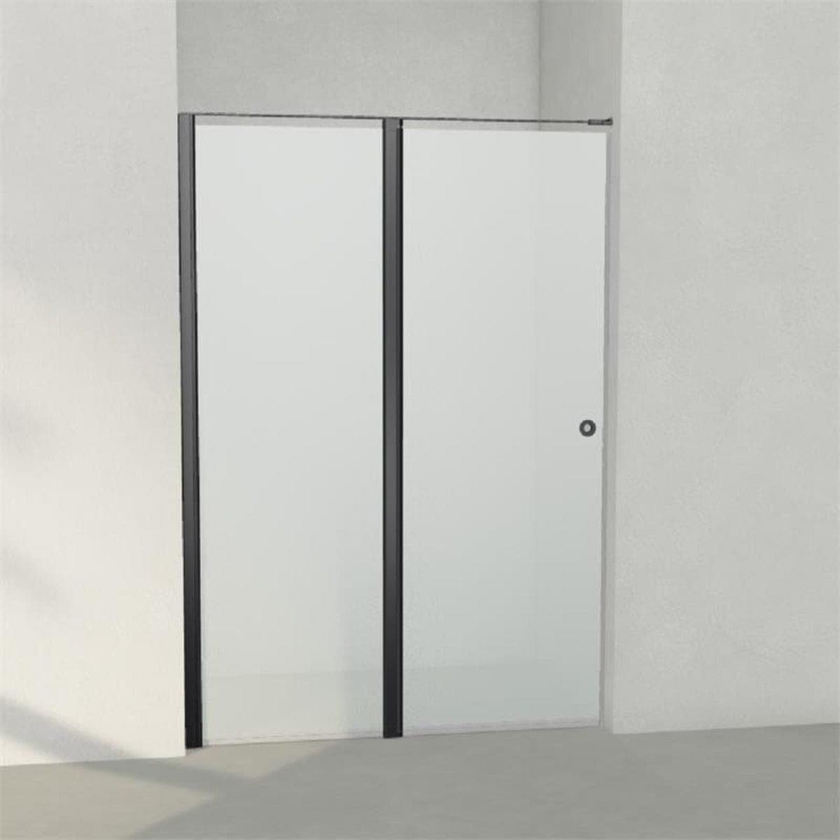 INR Dusjnisje LINC 5 Måltilpasset Svart matt / Måltilpasset - venstre / Frostet glass INR Iconic Nordic Rooms Dusjnisje INR-505110100