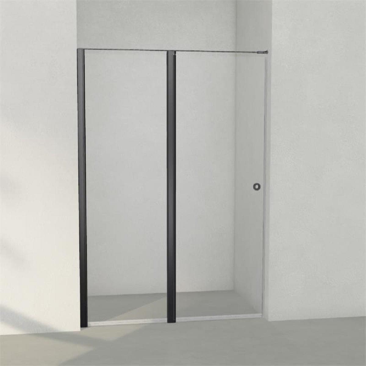 INR Dusjnisje LINC 5 Måltilpasset Svart matt / Måltilpasset - venstre / Grått glass INR Iconic Nordic Rooms Dusjnisje INR-505103100