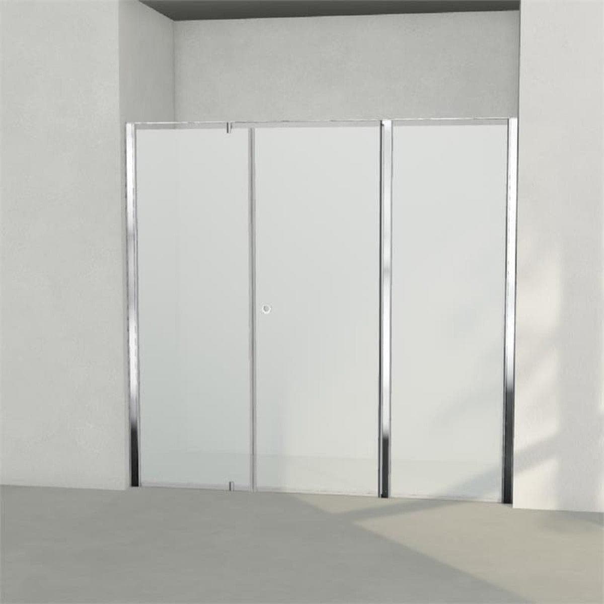 INR Dusjnisje LINC 7 Måltilpasset Krom / Måltilpasset - venstre / Frostet glass INR Iconic Nordic Rooms Dusjnisje INR-507110300