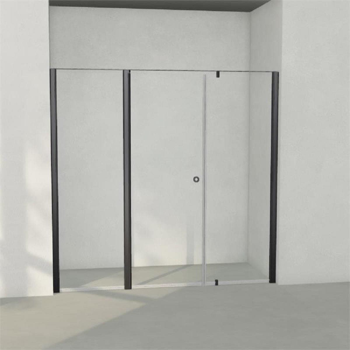 INR Dusjnisje LINC 7 Måltilpasset Svart matt / Måltilpasset - høyre / Timeless klart glass INR Iconic Nordic Rooms Dusjnisje INR-507211100