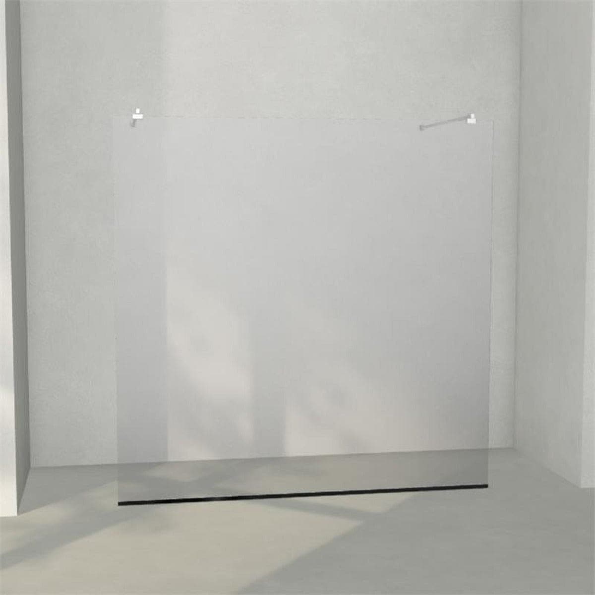 INR Dusjvegg ARC 43 Frame Måltilpasset Krom / Måltilpasset / Grått glass INR Iconic Nordic Rooms Dusjvegg INR-143203300