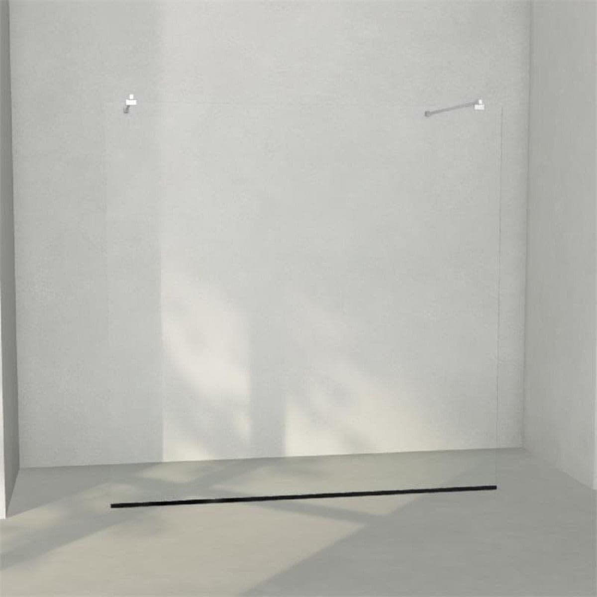 INR Dusjvegg ARC 43 Frame Måltilpasset Krom / Måltilpasset / Klart glass INR Iconic Nordic Rooms Dusjvegg INR-143202300