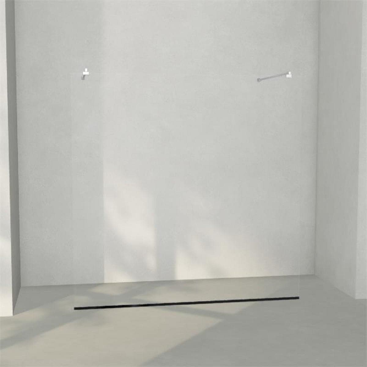 INR Dusjvegg ARC 43 Frame Måltilpasset Krom / Måltilpasset / Opal klart glass INR Iconic Nordic Rooms Dusjvegg INR-143212300