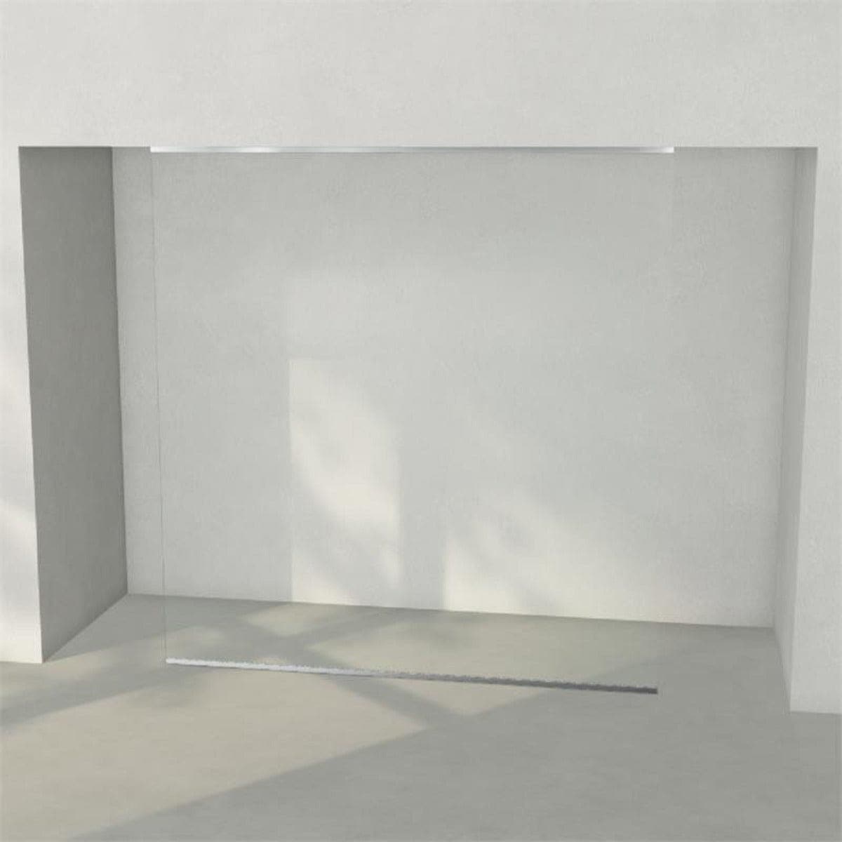 INR Dusjvegg ARC 43 Frame Plus Måltilpasset Krom / Måltilpasset / Timeless klart glass INR Iconic Nordic Rooms Dusjvegg INR-143311300