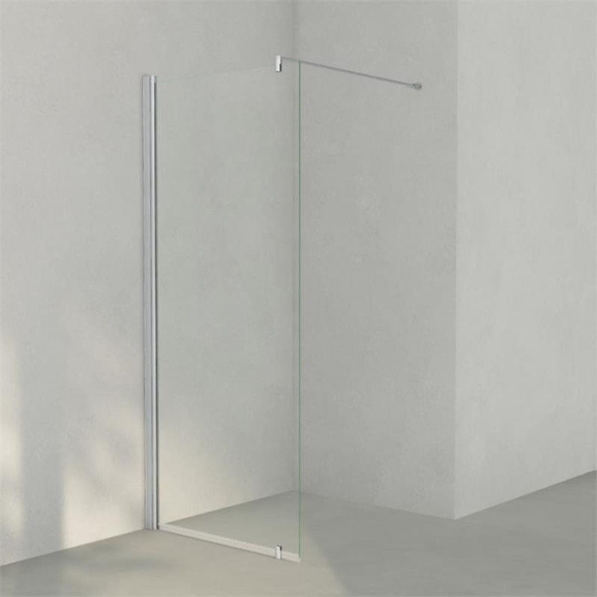 INR Dusjvegg LINC 20 Original Matt aluminium / 87,5cm / Klart glass INR Iconic Nordic Rooms Dusjvegg INR-520002990