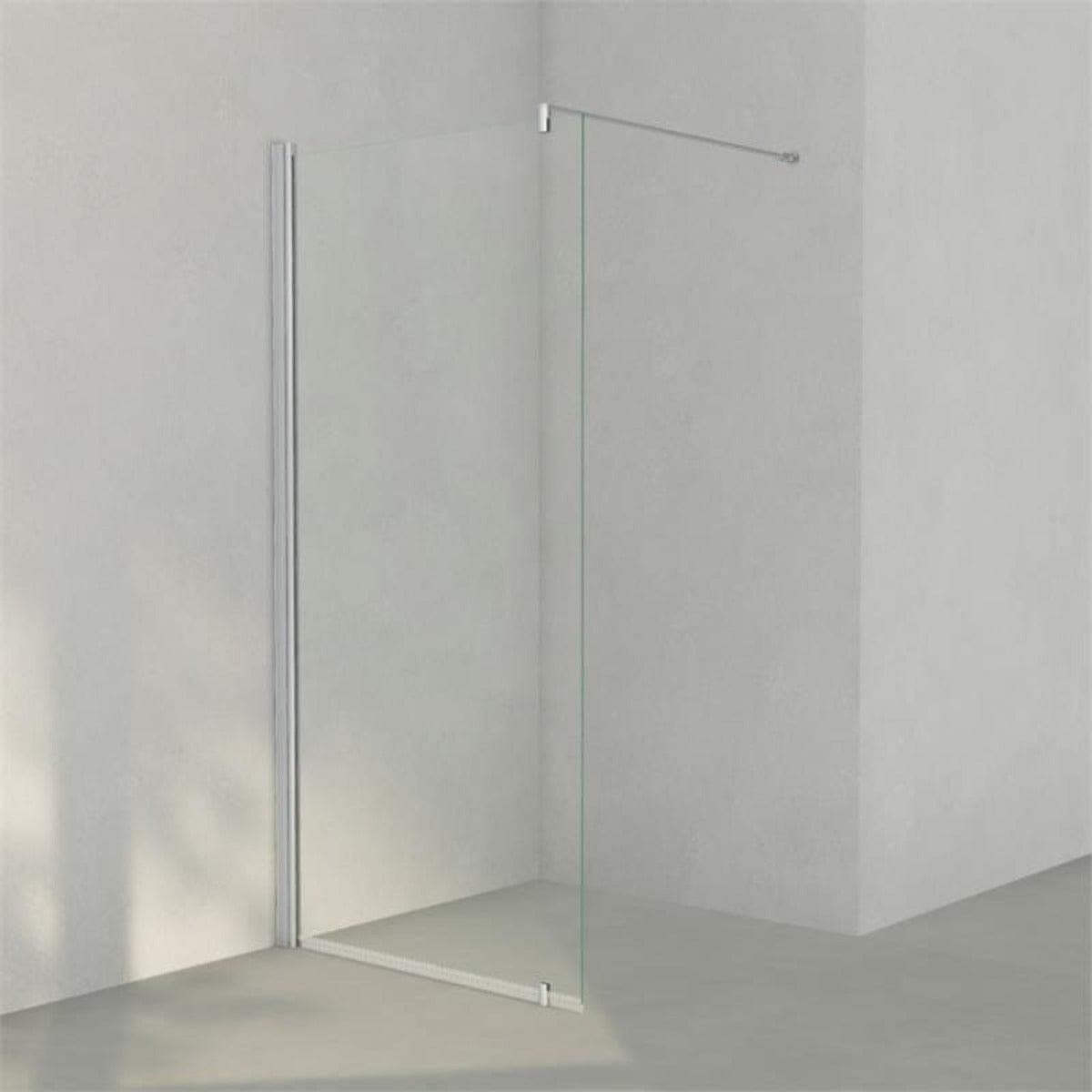 INR Dusjvegg LINC 20 Original Matt aluminium / 97,5cm / Klart glass INR Iconic Nordic Rooms Dusjvegg INR-520002910