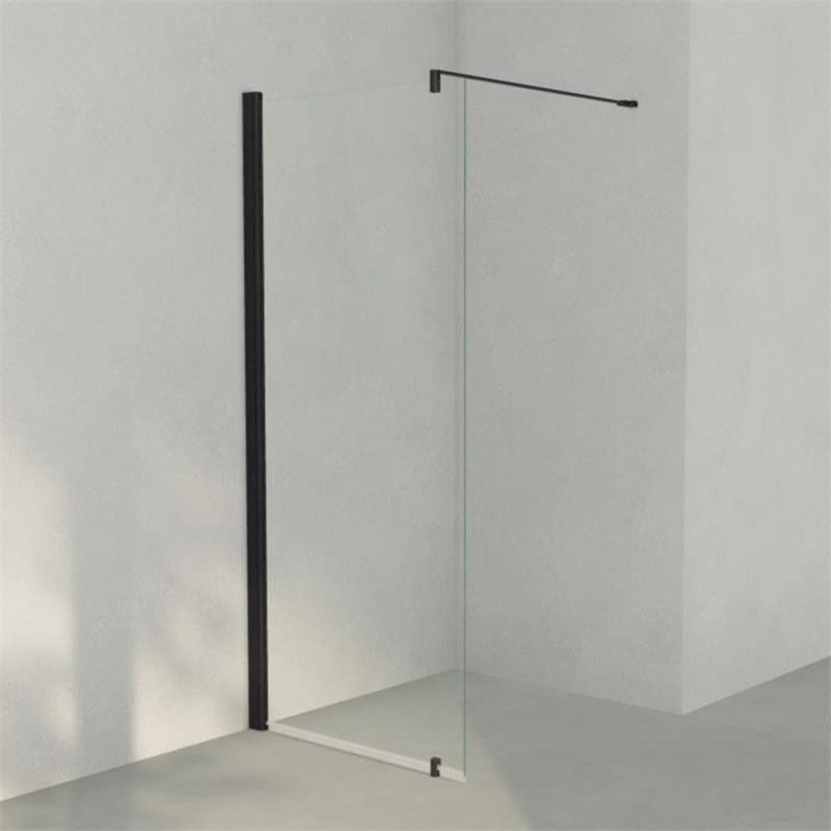 INR Dusjvegg LINC 20 Original Svart matt / 87,5cm / Klart glass INR Iconic Nordic Rooms Dusjvegg INR-520002190