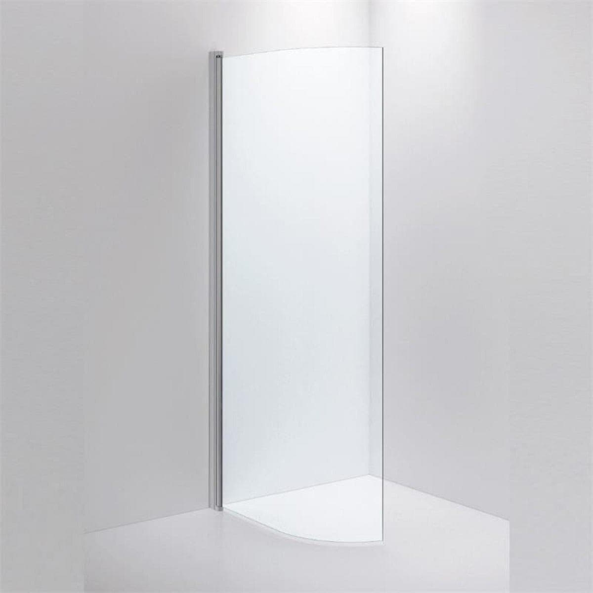 INR Dusjvegg LINC JOSEPHINE B78 og B88cm Matt aluminium / 88cm / Klart glass INR Iconic Nordic Rooms Dusjvegg INR-55802990