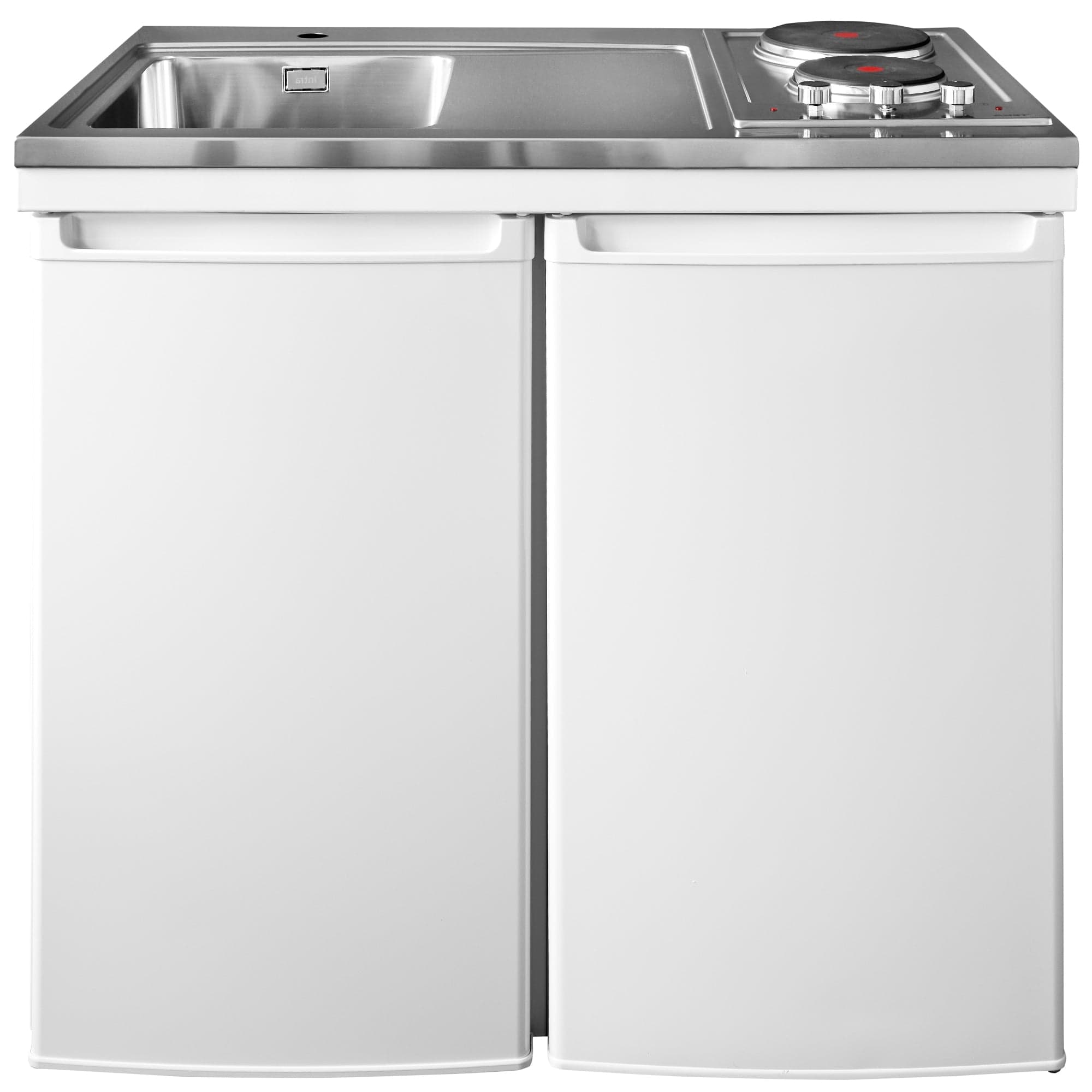 Intra Culina CKCUL1000-KP Minikjøkken med kokeplater - B100cm Venstre kum / Ja (CKCUL1000-KP) Intra Minikjøkken AH-CKCUL1000L-KP