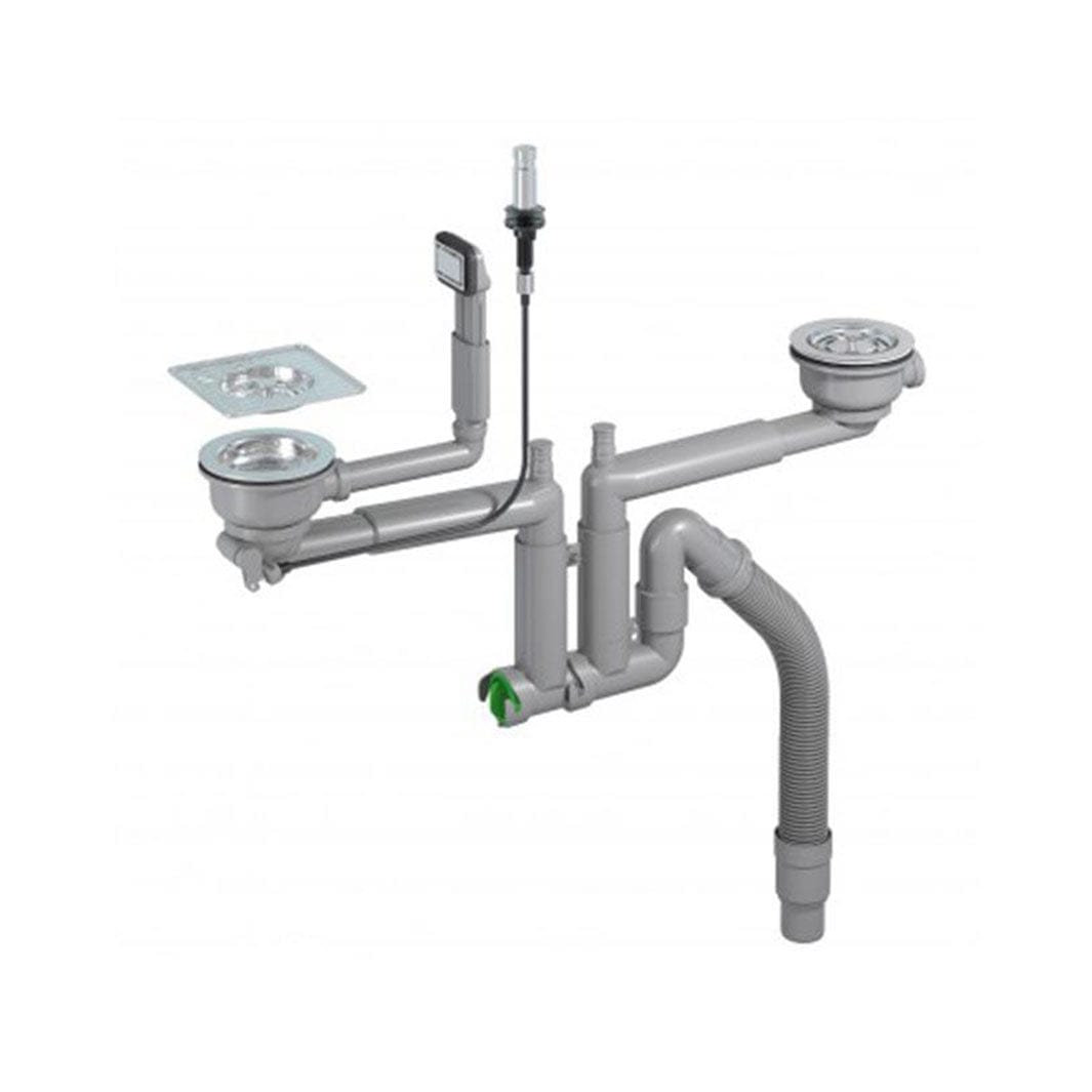 Intra Smartloc Kjøkkenvannlås for Frame Kurvventil og oppløftsventil Intra Vannlås AH-783076