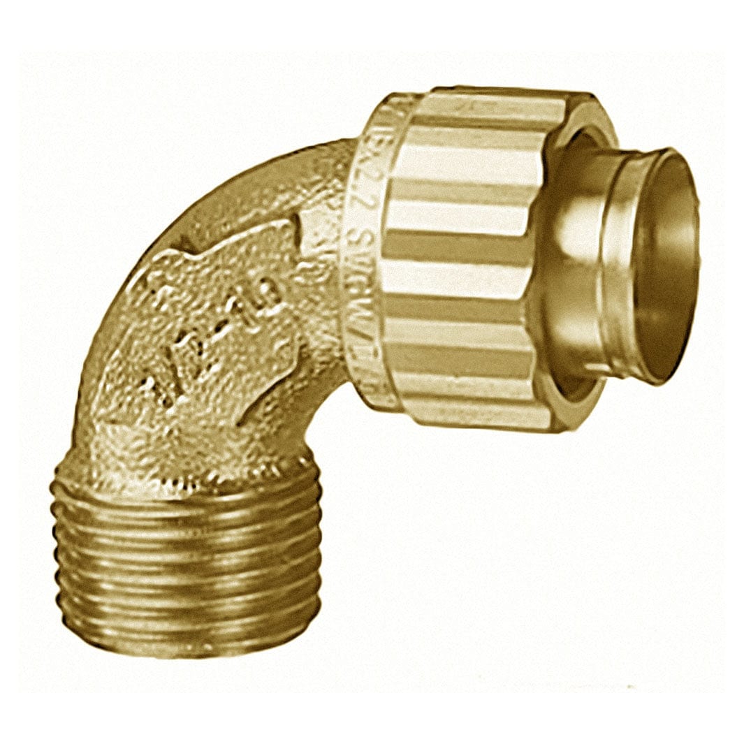 JRG Sanipex Albue med Utvendig Gjenge 1/2"x12mm JRG Sanipex Rørdeler tappevann AR-5112214