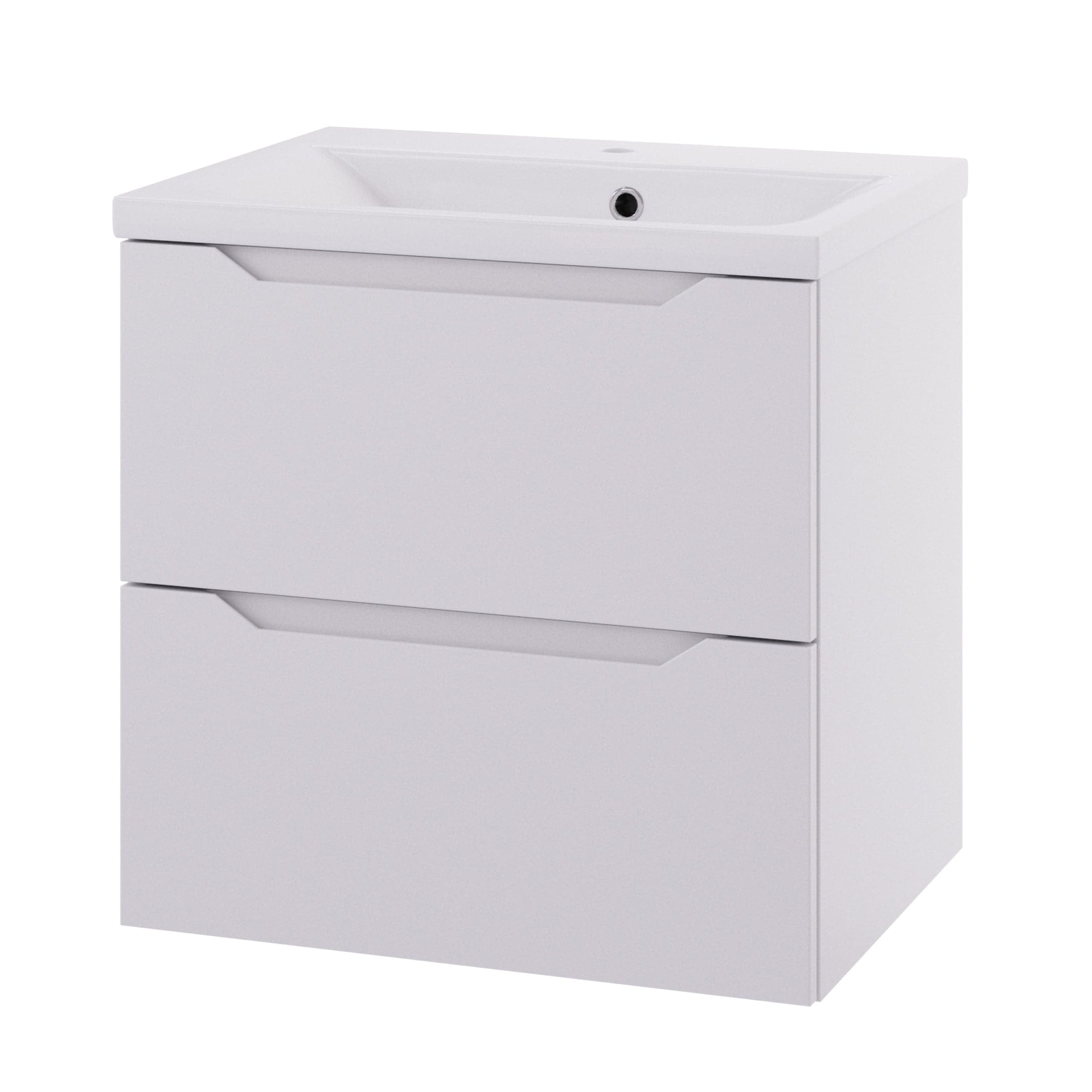 Linn Bad Emma D45cm Servantskap Hvit matt / 60cm / 2 skuffer Linn Bad Servantskap LB-130106