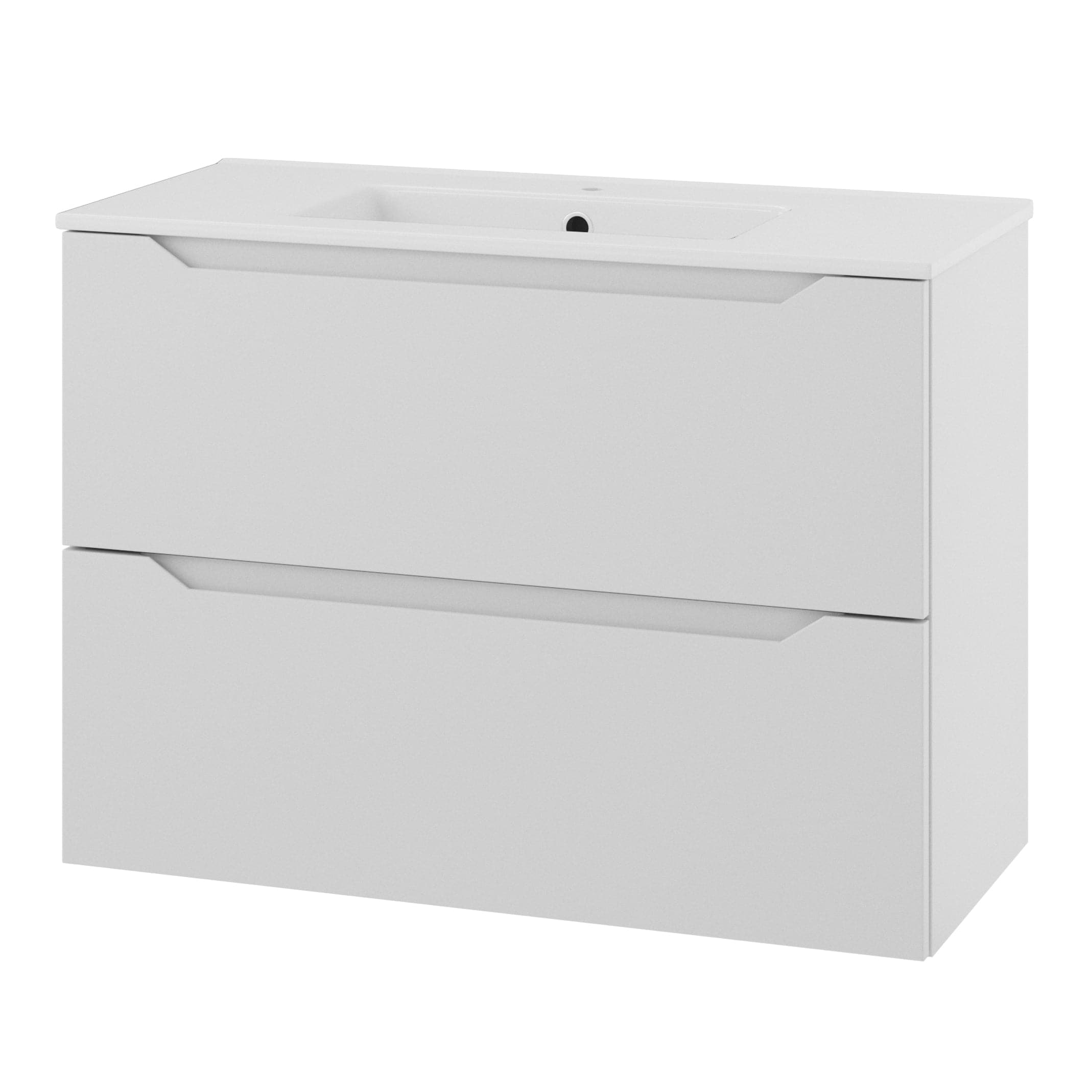 Linn Bad Emma Smal D35cm Servantskap Hvit matt / 80cm Linn Bad Servantskap LB-137108