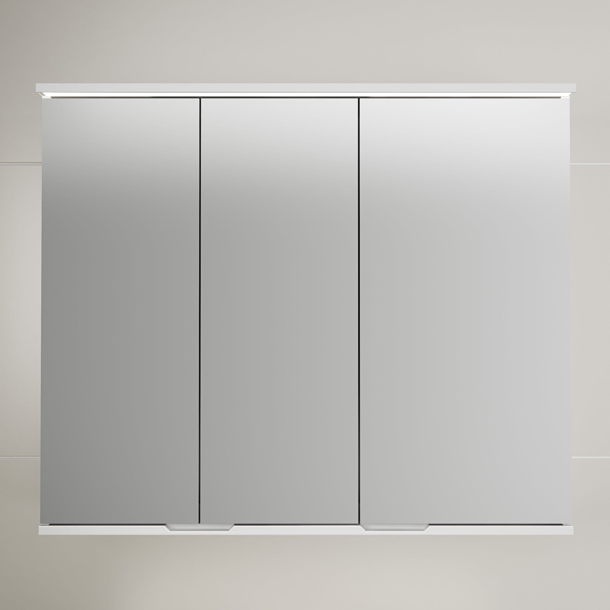 Linn Bad Hilde Speilskap med overlys og stikk Hvit matt / 100cm Linn Bad Speilskap LB-300172