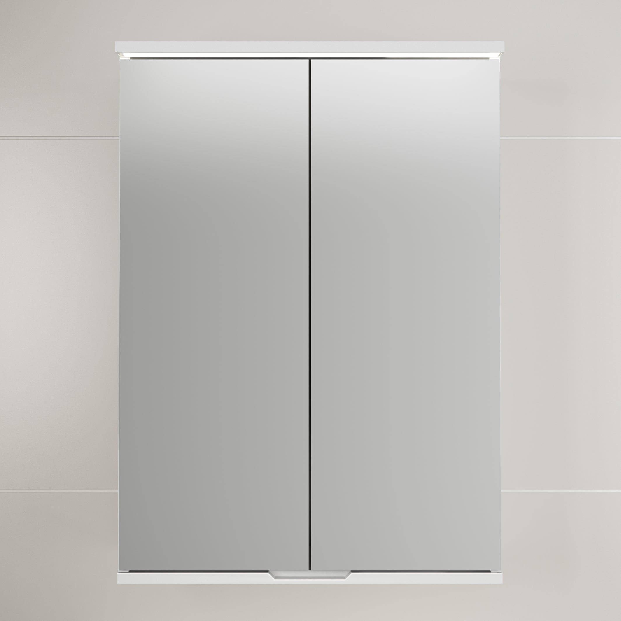 Linn Bad Hilde Speilskap med overlys og stikk Hvit matt / 60cm Linn Bad Speilskap LB-300165