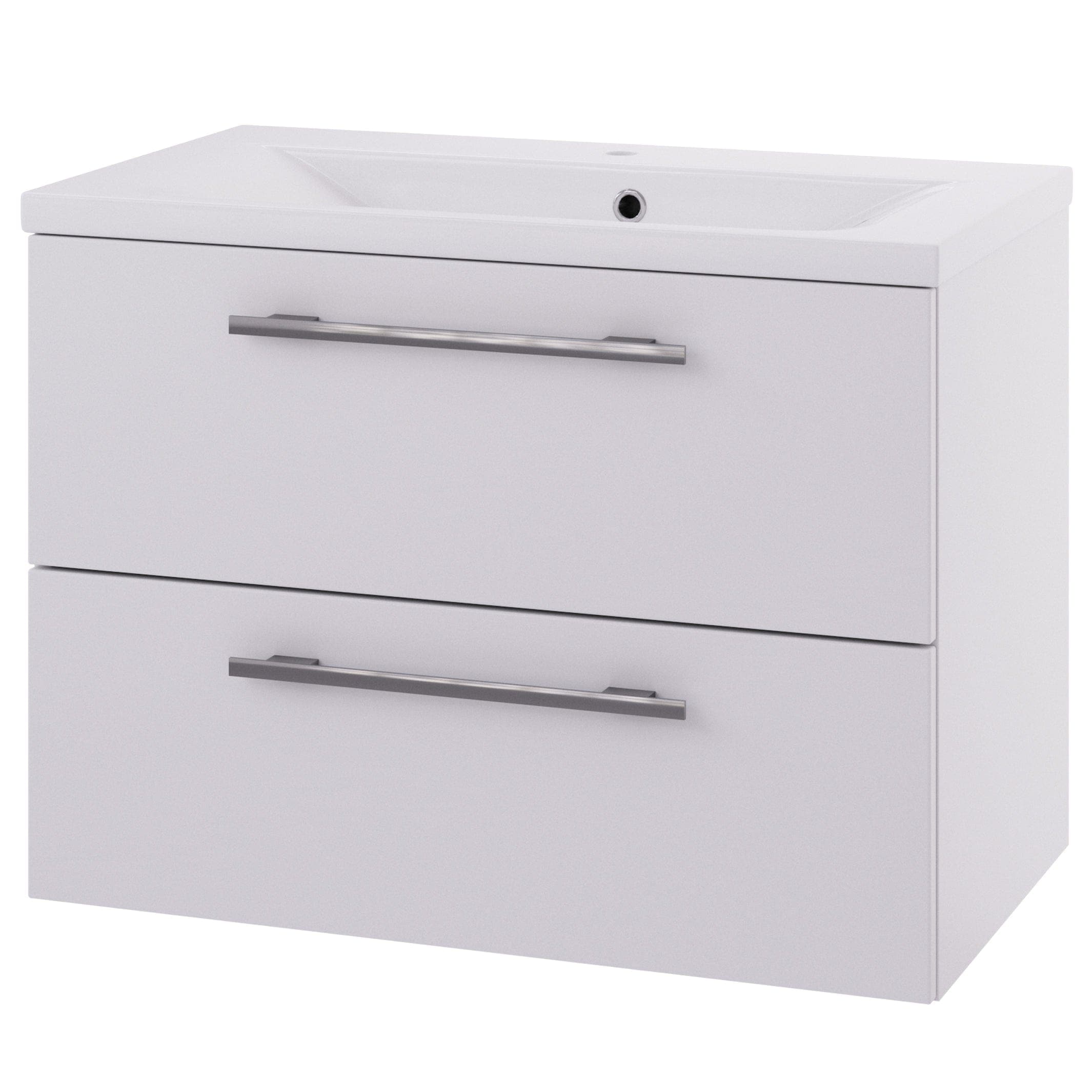 Linn Bad Ingrid D45cm Servantskap Hvit matt / 80cm / 2 skuffer Linn Bad Servantskap LB-0071400