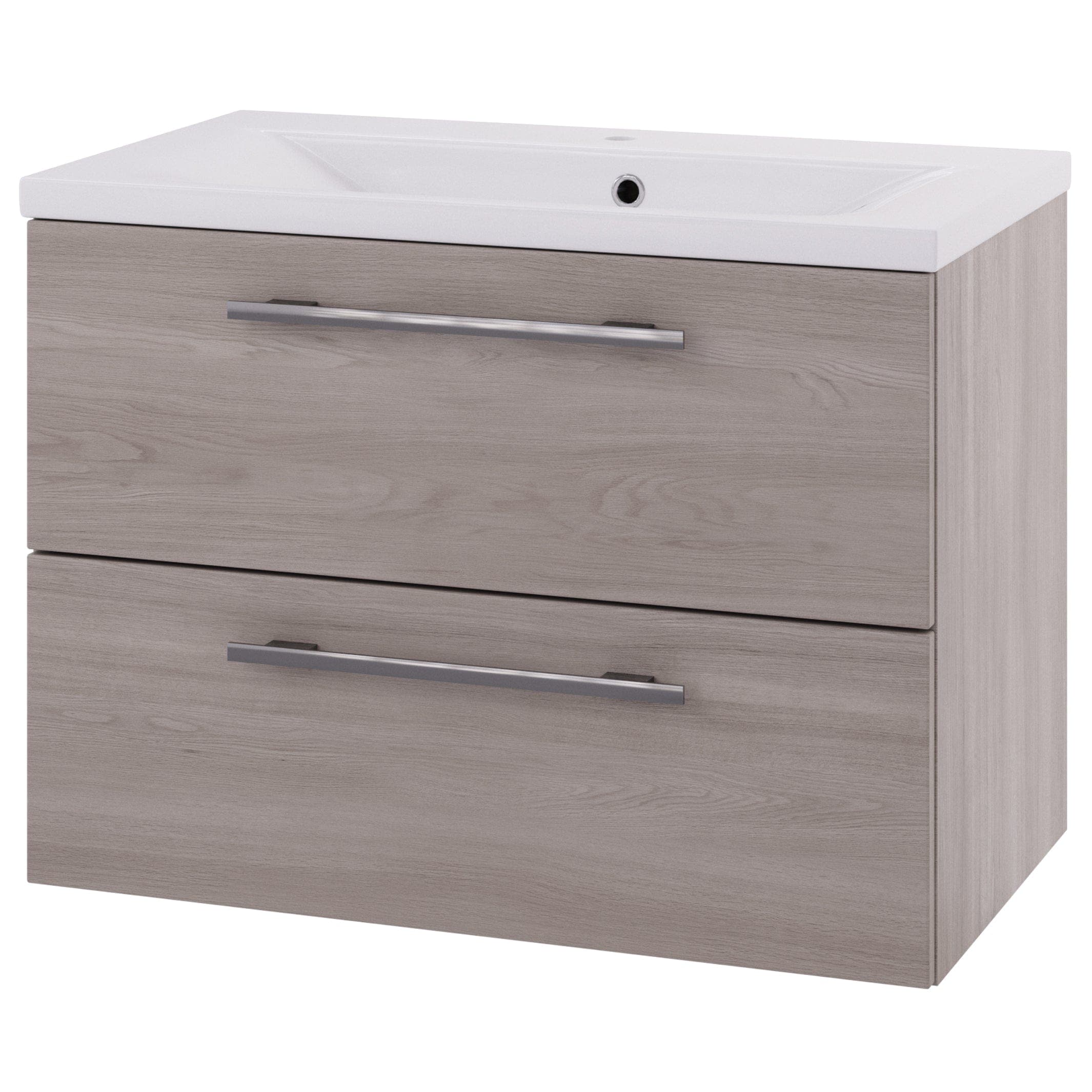 Linn Bad Ingrid D45cm Servantskap Lys eik / 80cm / 2 skuffer Linn Bad Servantskap LB-110208
