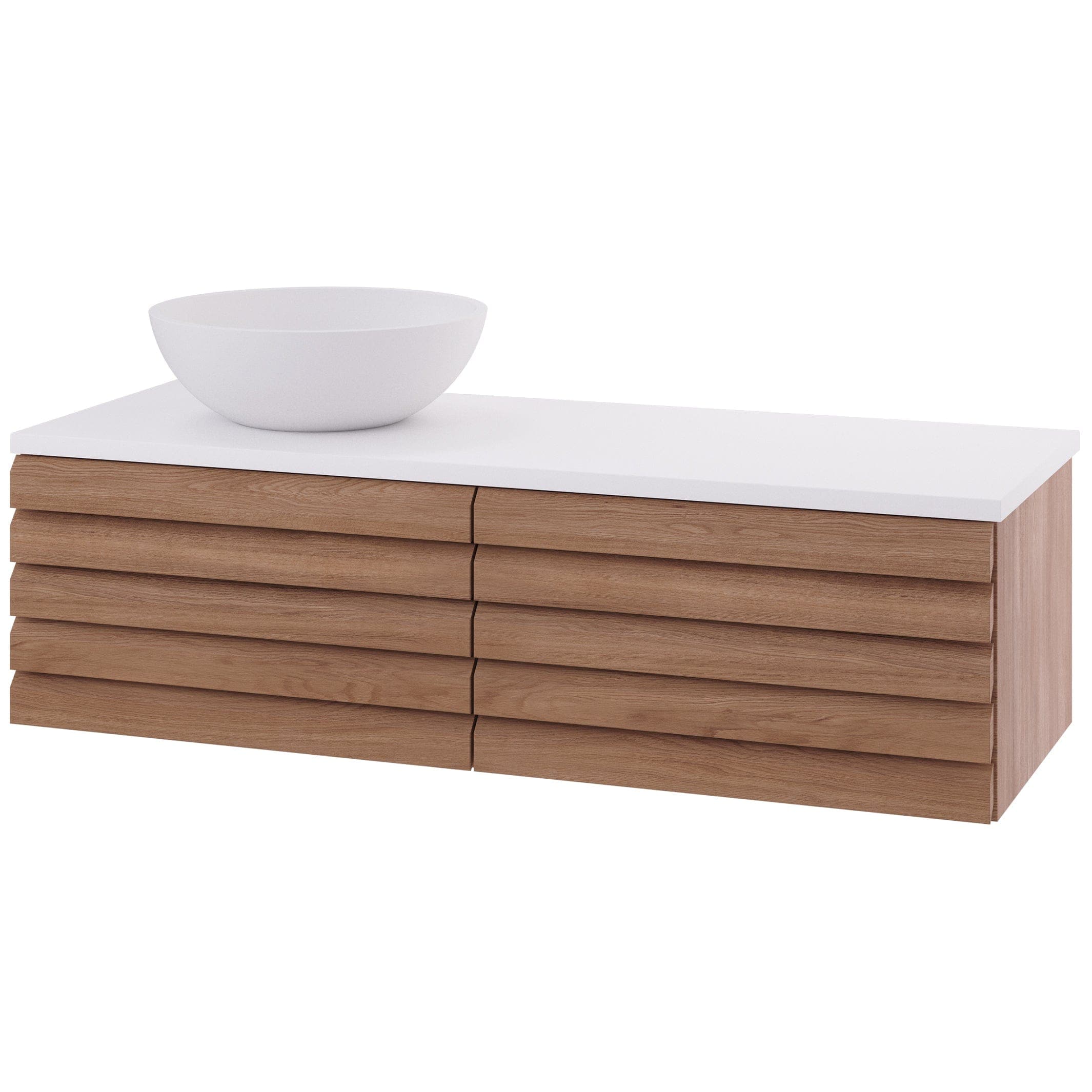 Linn Bad Selma Eikestav Heltre D45cm Servantskap Eik / 120cm / Venstre Linn Bad Servantskap LB-160512STV