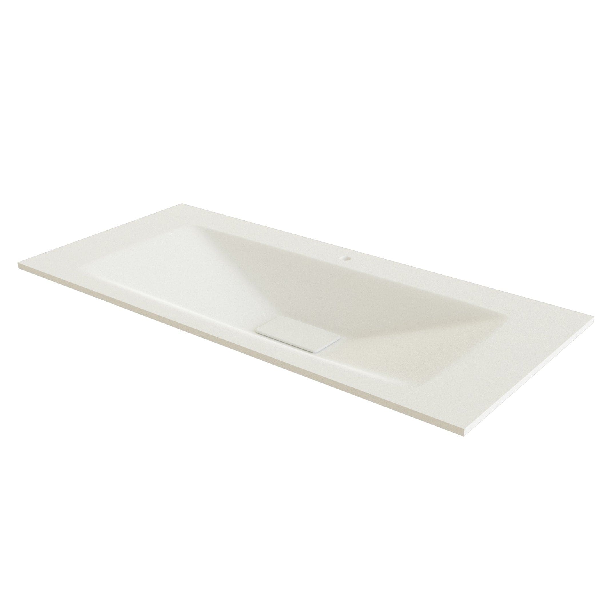 Linn Bad Vale Møbelservant Glass Hvit matt / 100cm / Senter Linn Bad Møbelservant LB-3510KM