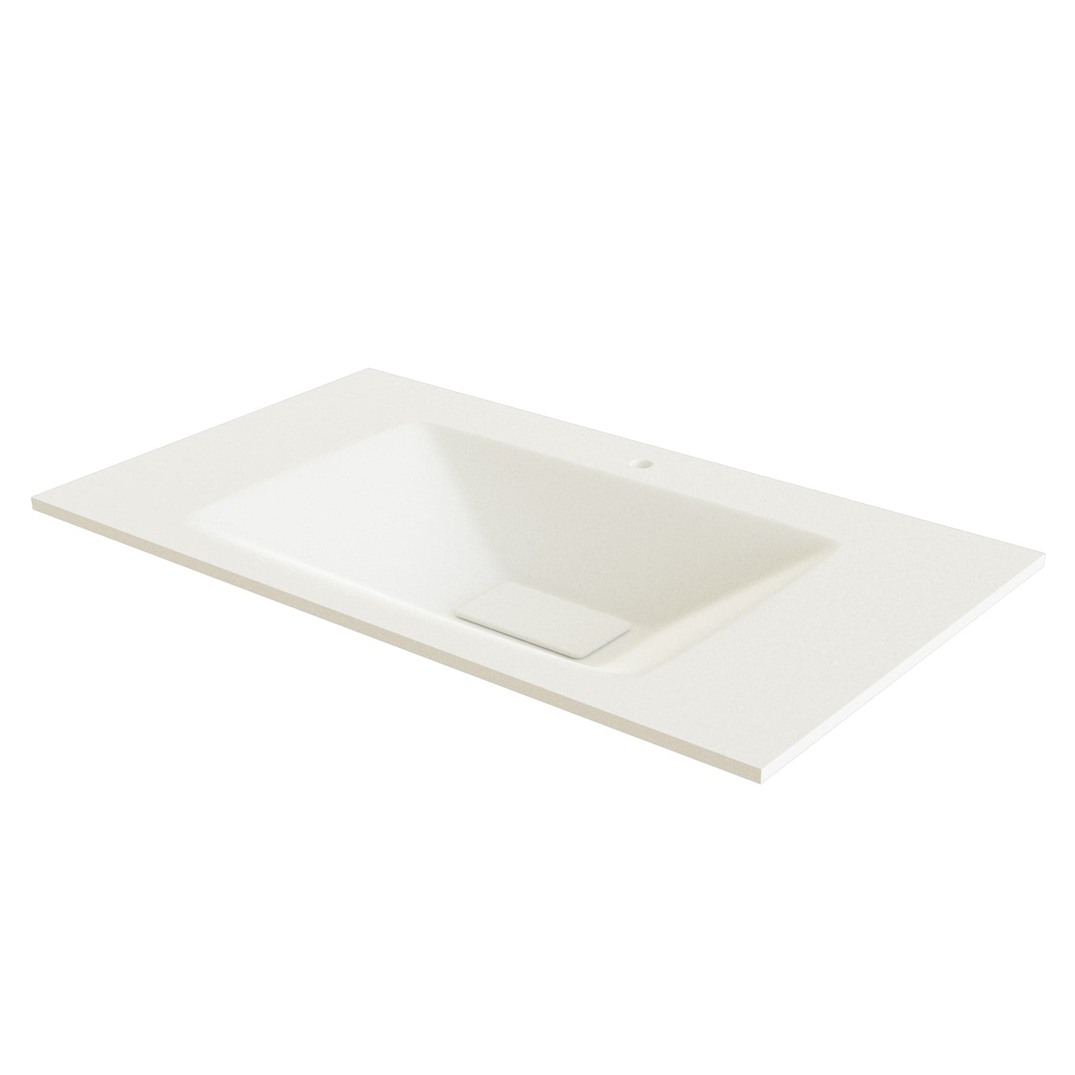 Linn Bad Vale Møbelservant Glass Hvit matt / 80cm / Senter Linn Bad Møbelservant LB-3508KM