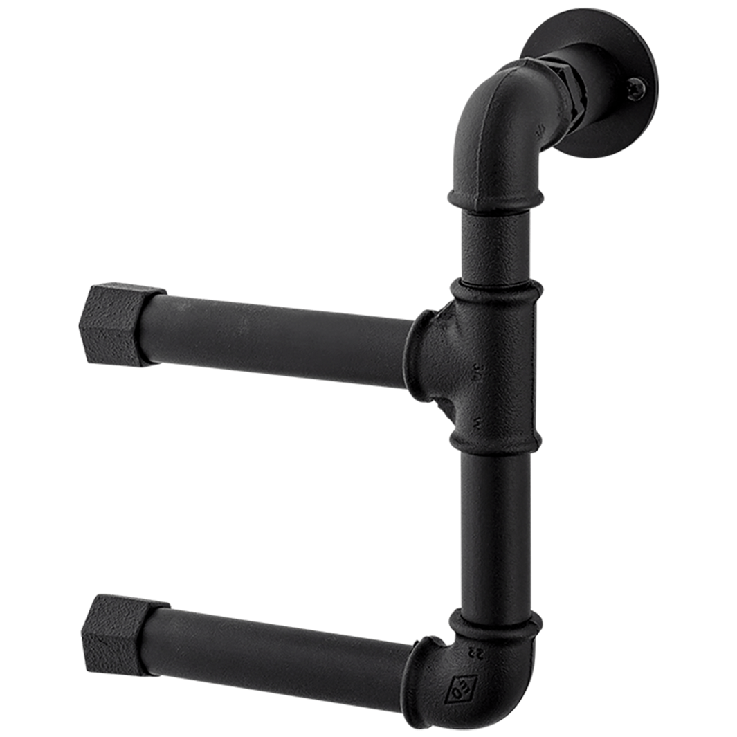 Mora Garden Dorullholder Dobbel Svart Mora Toalettrullholder FM-400026