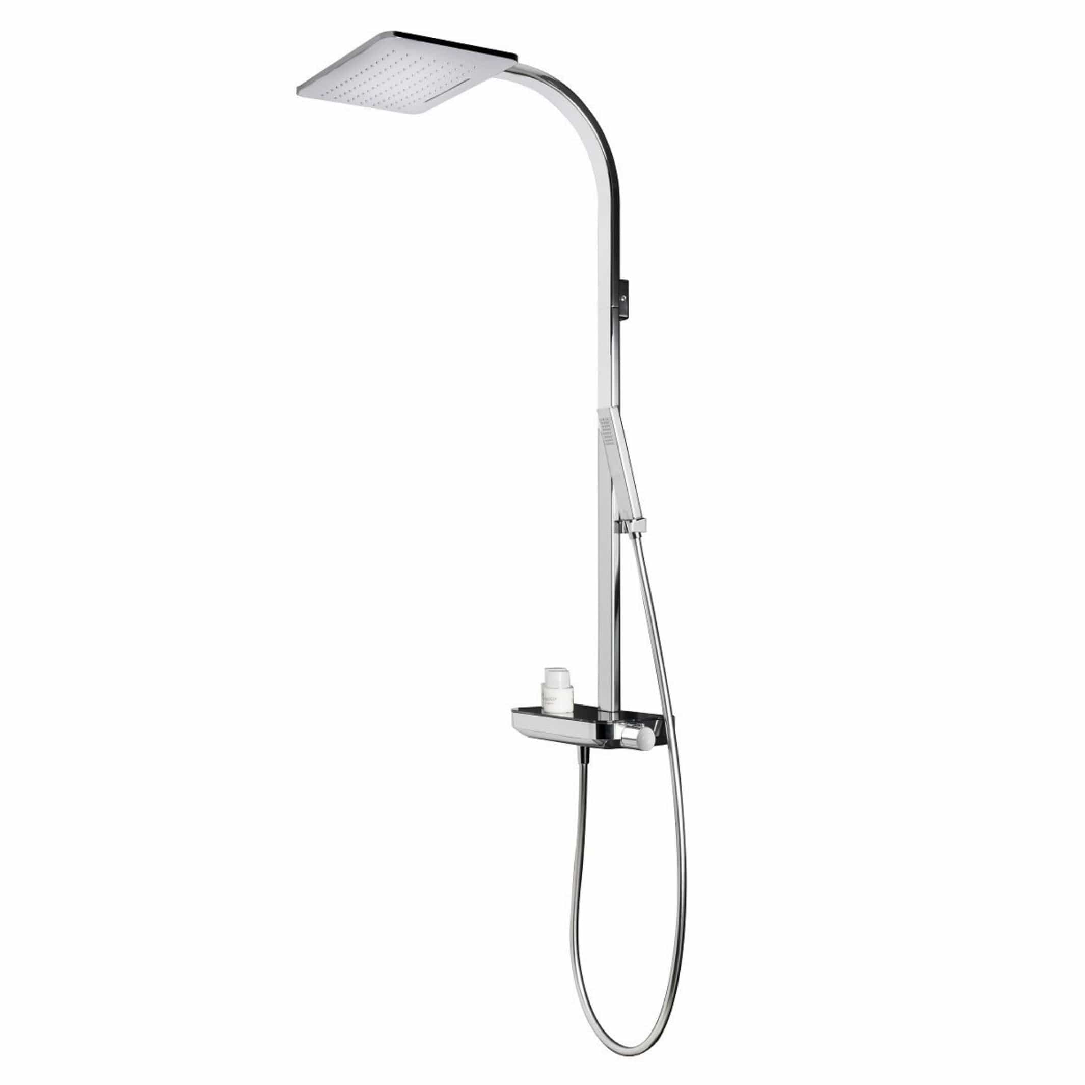 Newform Wellness Takdusj med Fossefall - komplett Krom / Hvit Newform Takdusj KO-6116005013