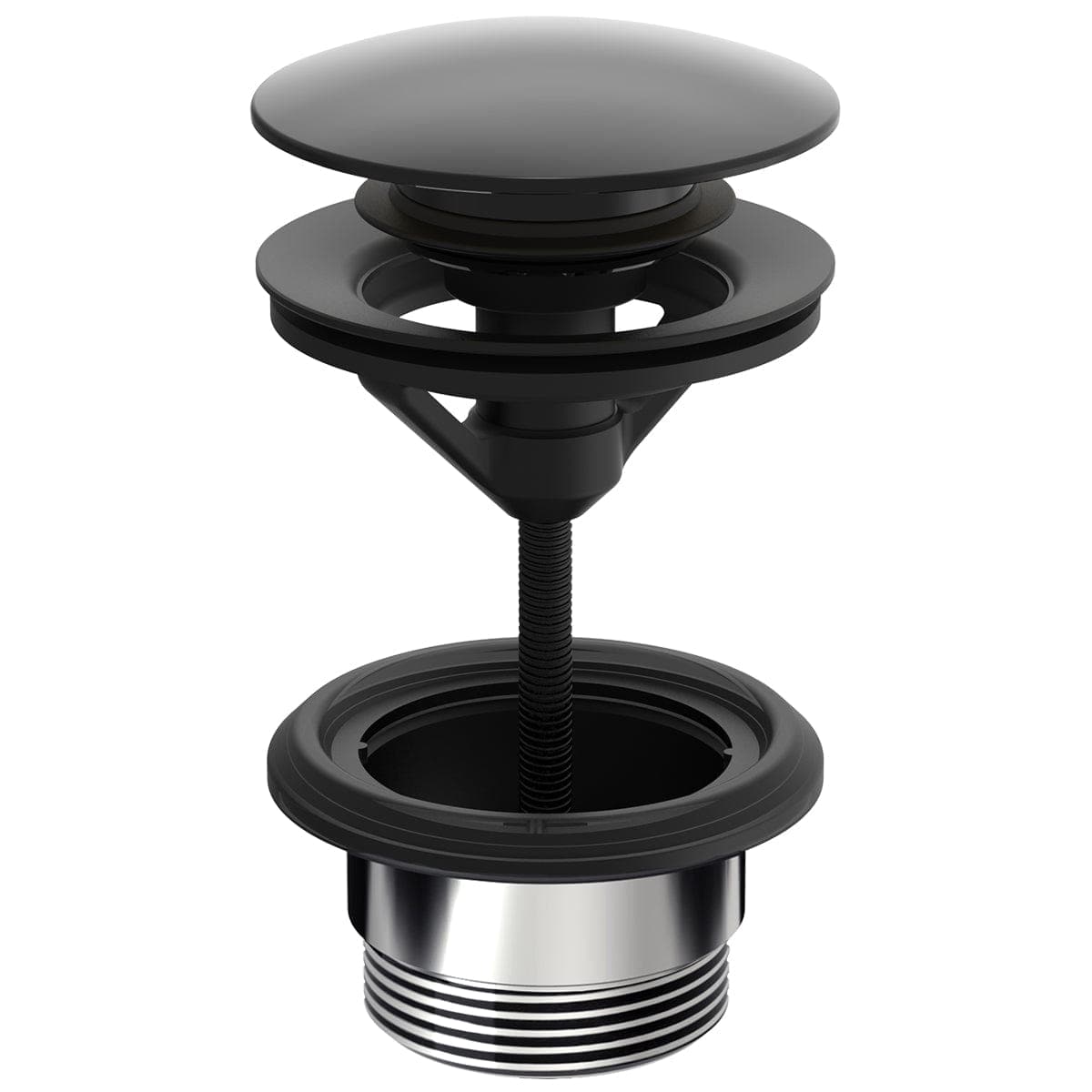 Oras Bunnventil Push-Open - Svart matt Oras Armatur Tilbehør servant OR-4205016