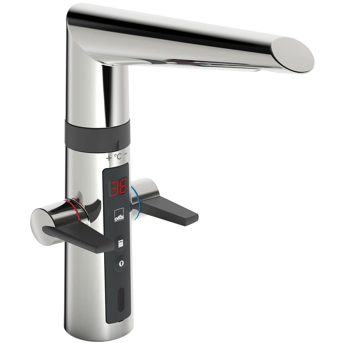 Oras Optima 2722F/2727F Hybrid Kjøkkenarmatur - 230V berøringsfri + hendler Krom / Ja Oras Armatur Kjøkkenarmatur OR-4200377