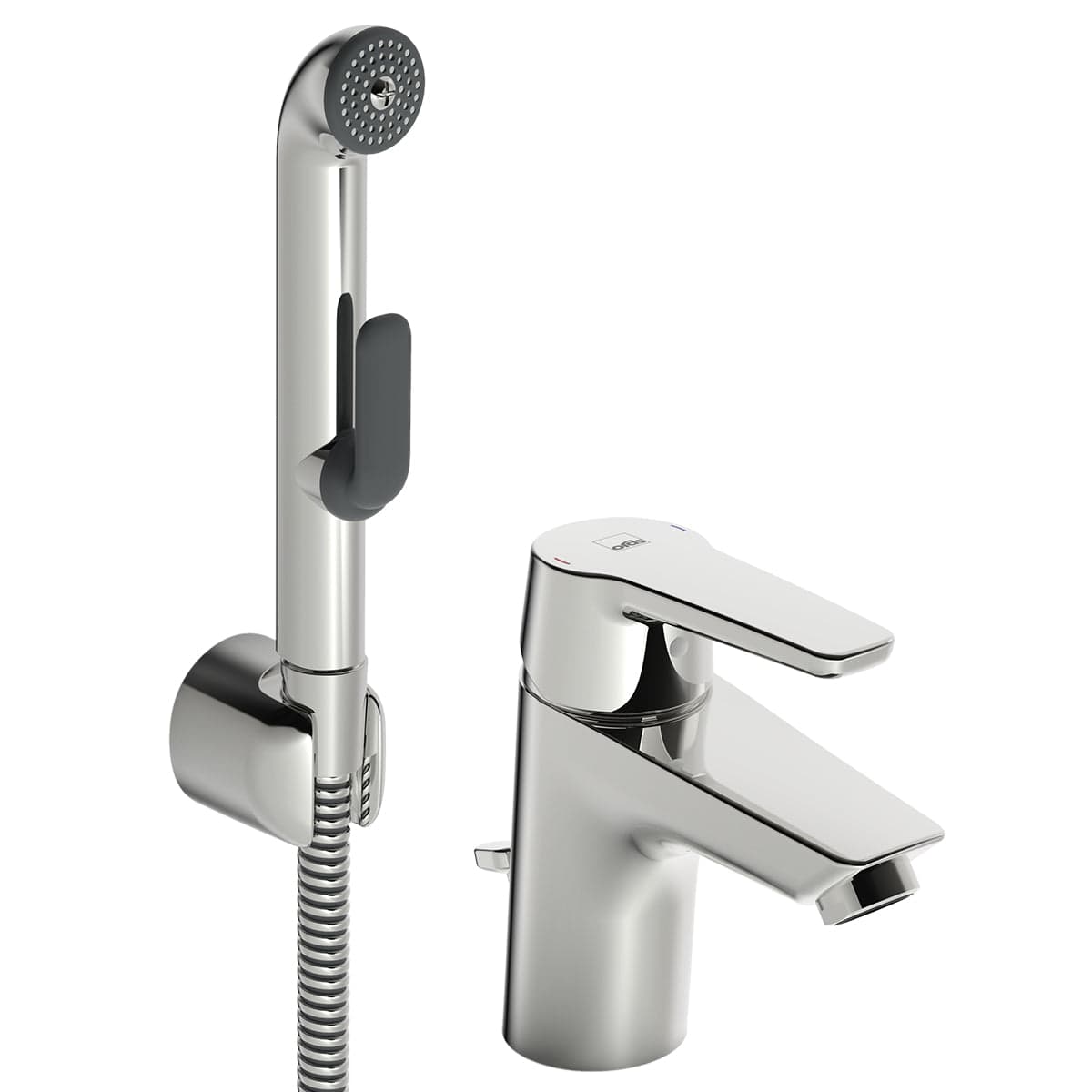 Oras Saga 3908F Servantbatteri - Bidetta hånddusj og klikkventil Krom Oras Armatur Servantbatteri OR-4200182