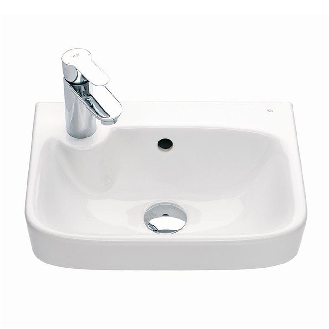 Porsgrund Glow 40 Square Asymmetrisk Servant Vegg Hvit / 40cm / Venstre Porsgrund Liten servant GE-6000176