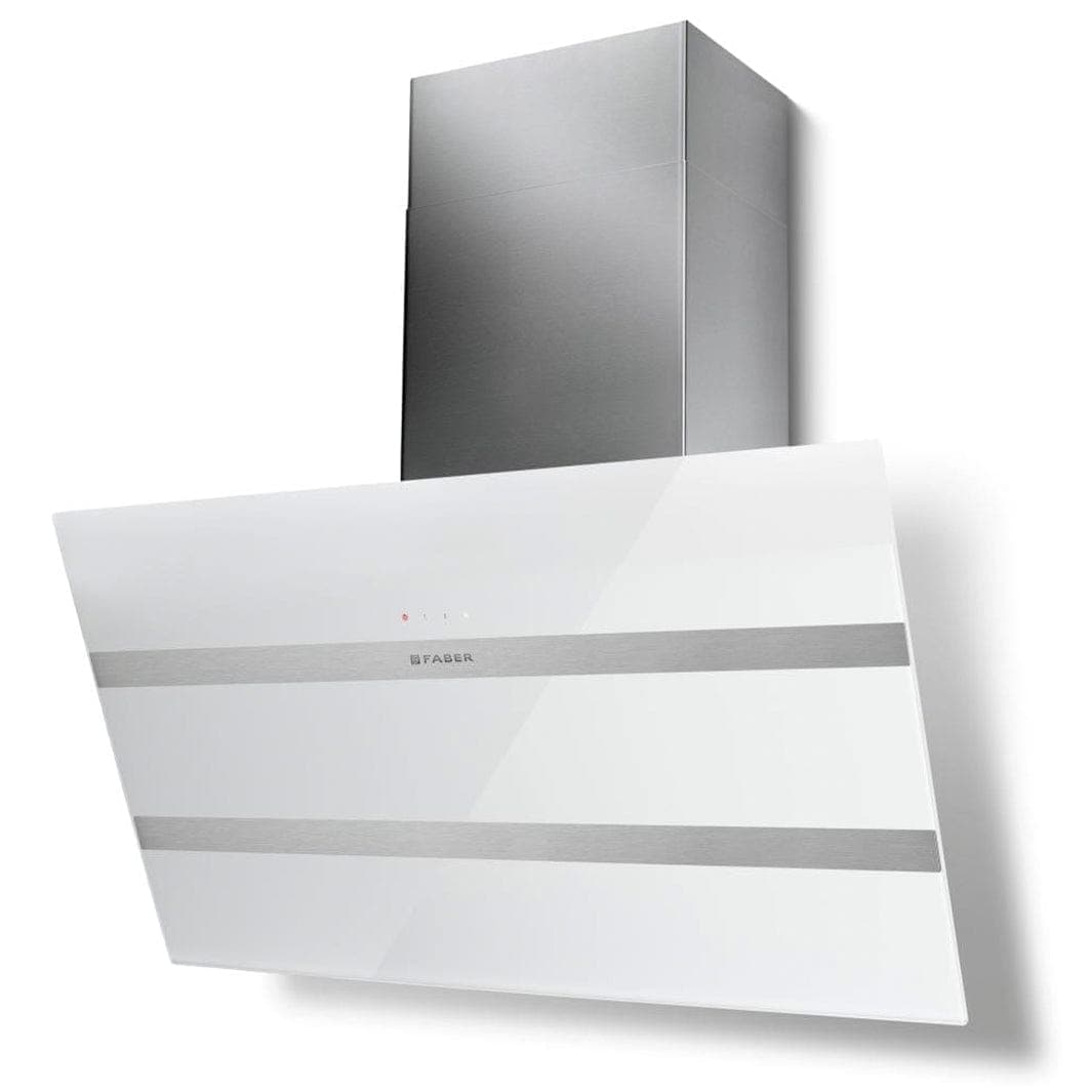 Røroshetta Argo Glassventilator 55/80cm Hvit glass / 55cm RørosHetta Kjøkkenvifte RO-5083