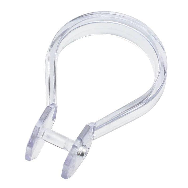 Safir Snap Ringer til Dusjforheng - hvit/klar Klar Arrow Dusjforheng AH-7550048