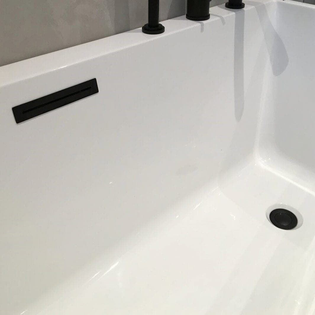 Sanipro Avløp -/ overløpsett til badekar Svart matt Sanipro Tilbehør badekar SA-10050