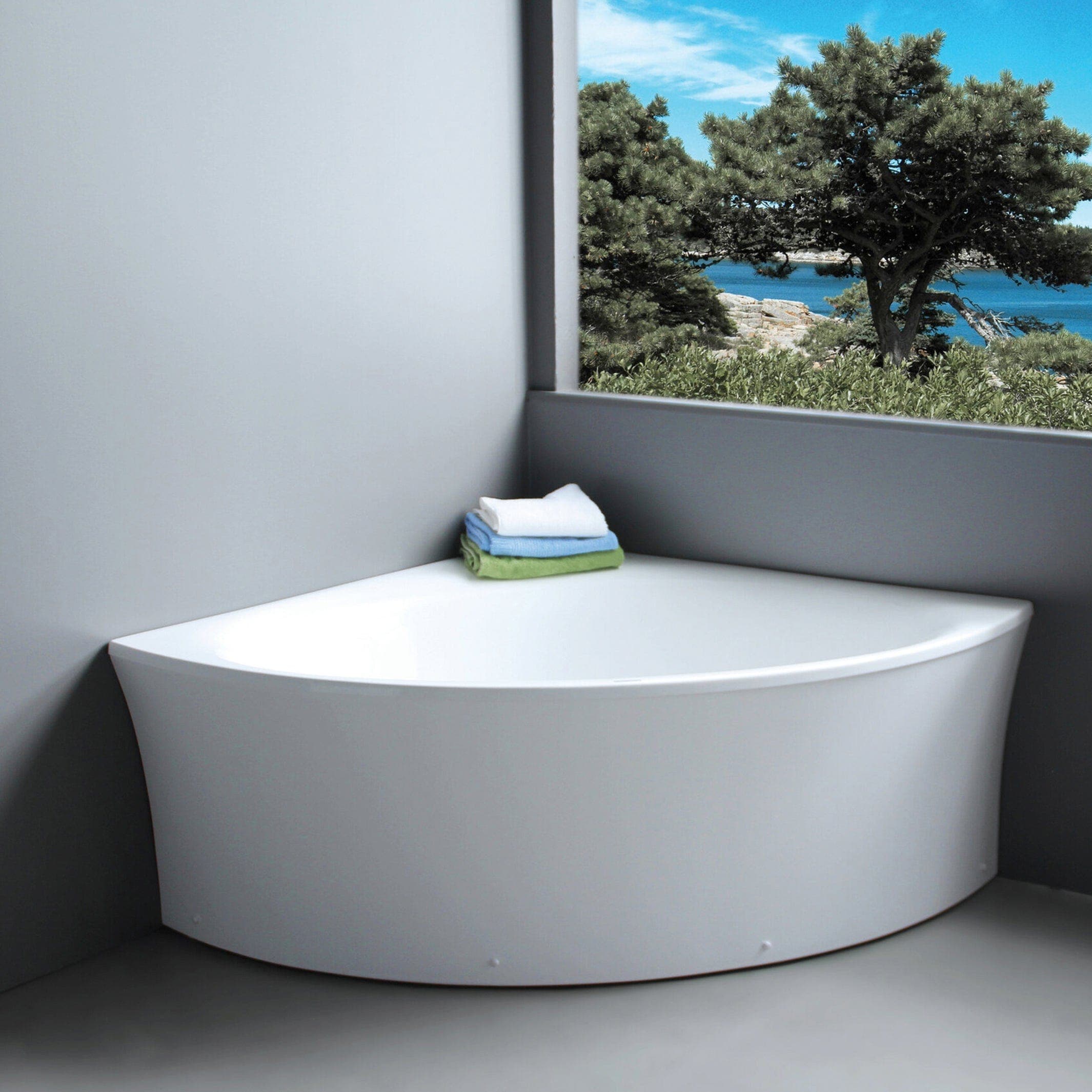 Sanipro Badekar HAWAII Hjørnebadekar 140 Hvit / 140cm Sanipro Hjørnebadekar SA-2041