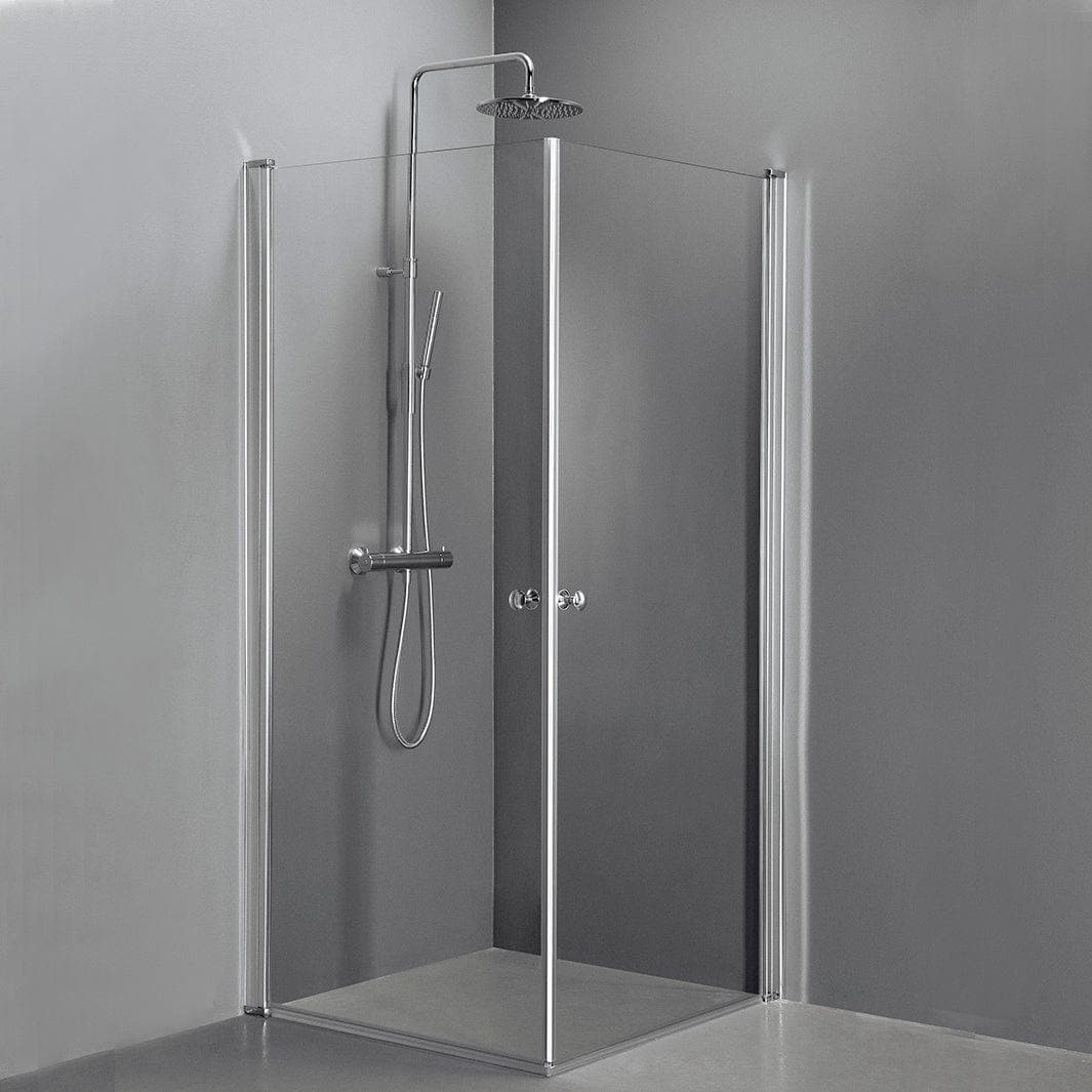 Sanipro Dusjhjørne Camilla Quick Rett Krom / 90x90cm / Klart glass Sanipro Dusjhjørne SA-10023