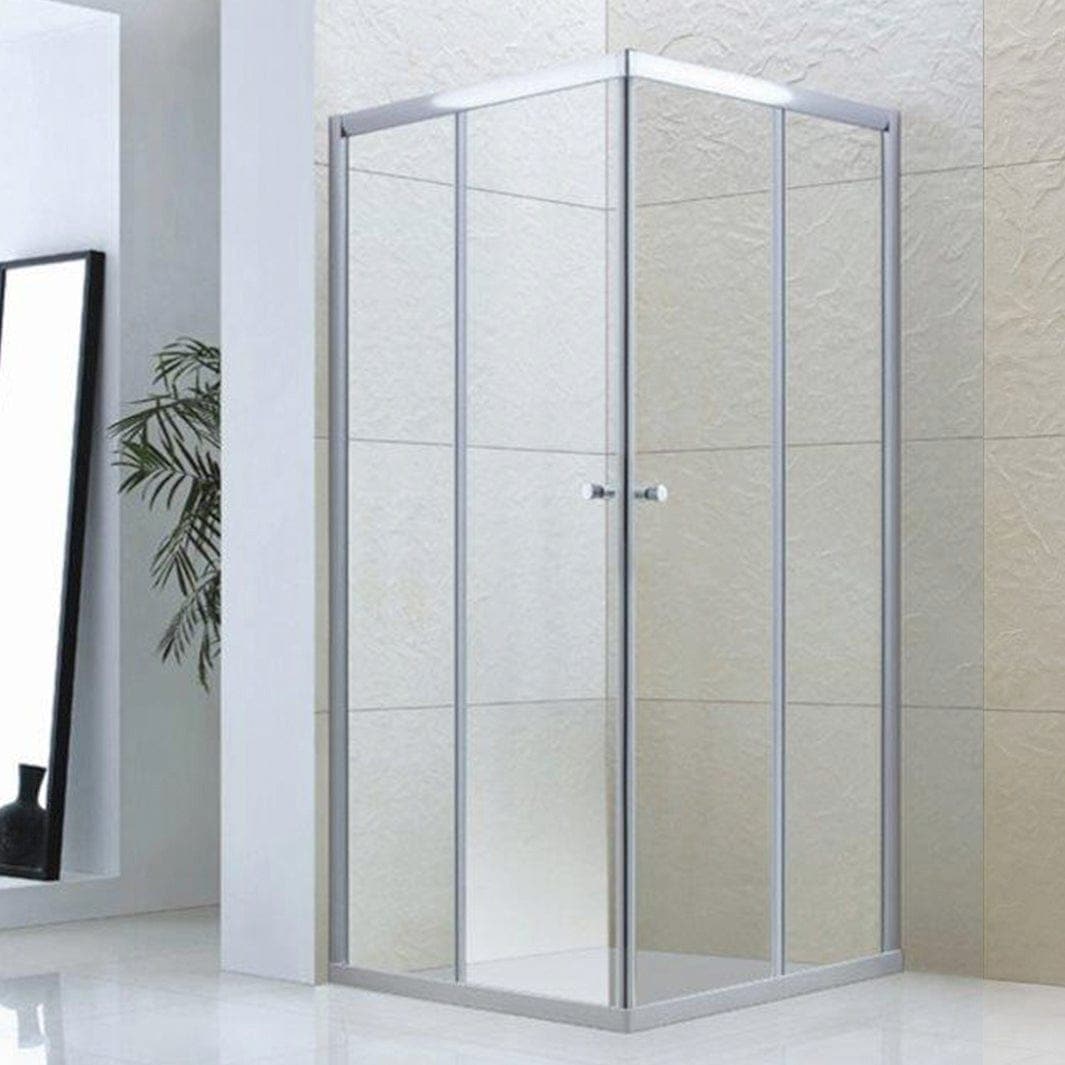 Sanipro Dusjhjørne Emma Rett - SAFE Laminert glass Krom / 80x80cm / Laminert glass Sanipro Dusjhjørne SA-2059
