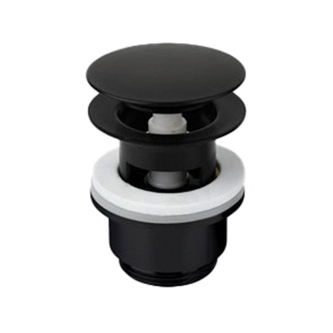 Sanipro Klikkventil for baderomsservant Svart matt Sanipro Bunnventil SA-10189