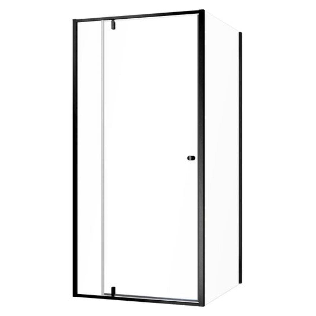 Sealskin Contour Dusjhjørne Kombi (vegg+dør) - Pivotdør Svart matt / 100x100cm / Klart glass Sealskin Dusjhjørne CO-CD181006195100