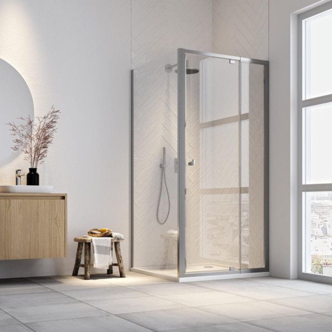 Sealskin Hooked Dusjhjørne Kombi (vegg+dør) - Svingdør m/fastfelt Sealskin Dusjhjørne